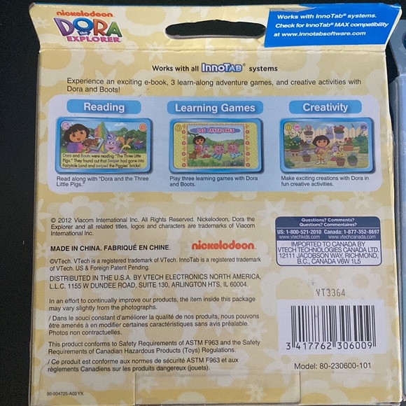 VTECH Innotab Dora the explorer and Sofía the first/ ages 3-6 - Picture 5 of 6